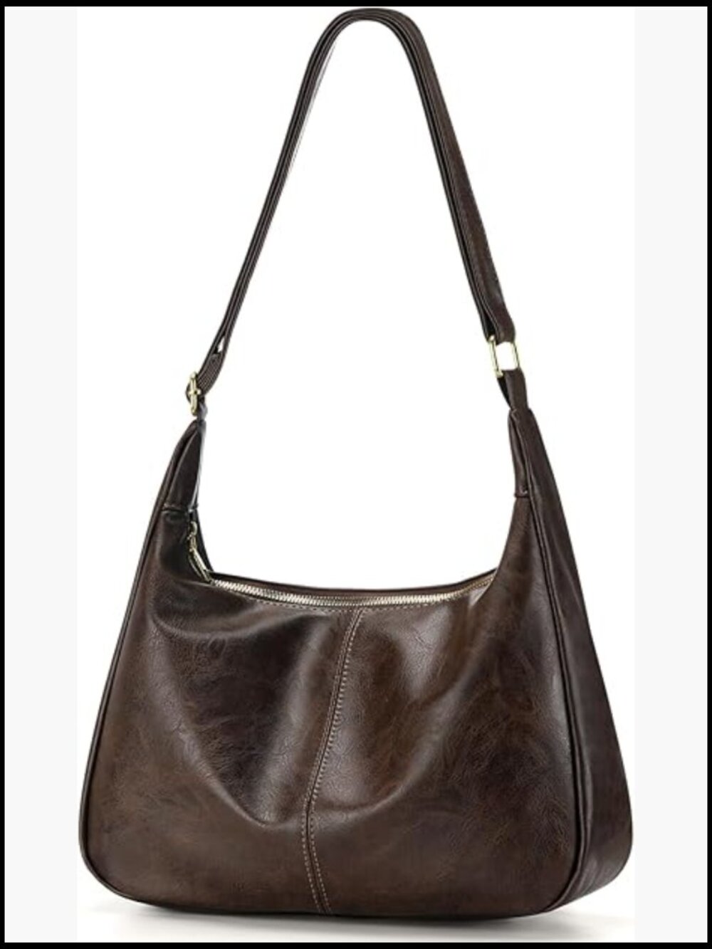 Hobo Bag Slouchy Shoulder Tote Crossbody Vegan Leather Everyday Handbag